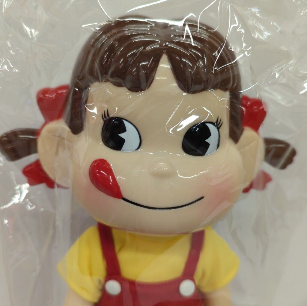 不二家 首振り人形 ペコちゃん飲料キャンペーン (P文字ミニバッグ付