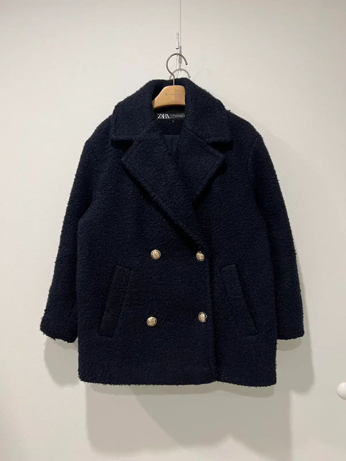 メンズ ZARA ザラ アンゴラ ハーフコート