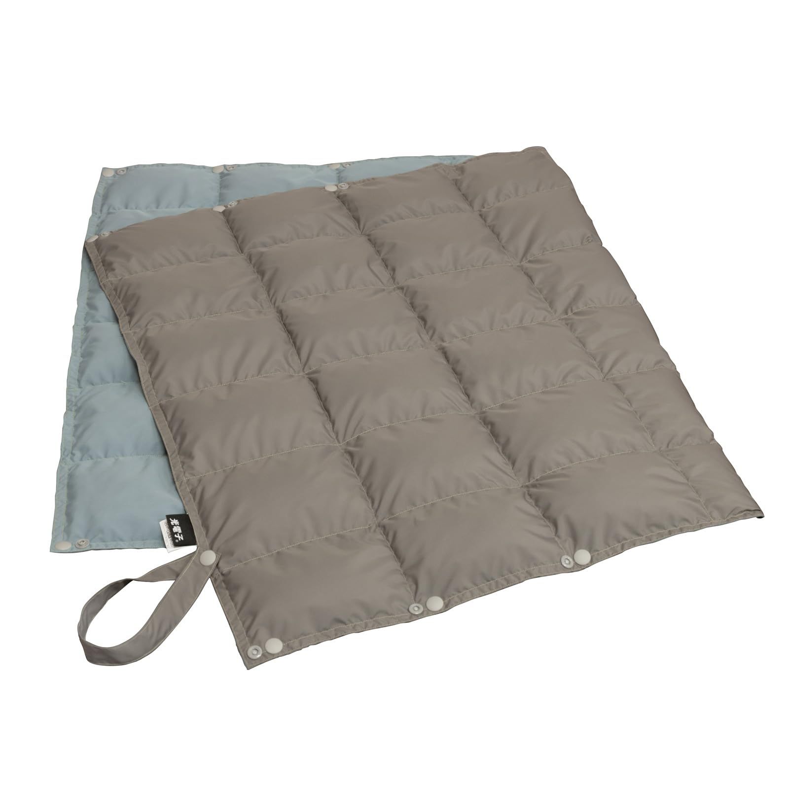dream bed ひざ掛け 70 cm 120 軽くて暖かい ドリームベッド 光電子 ミニ ダウンケット 遠赤外線 ホックの留め方で 使い方いろいろ 洗える 羽毛 撥水 コンパクト 選べる3 ポースリン ブルー