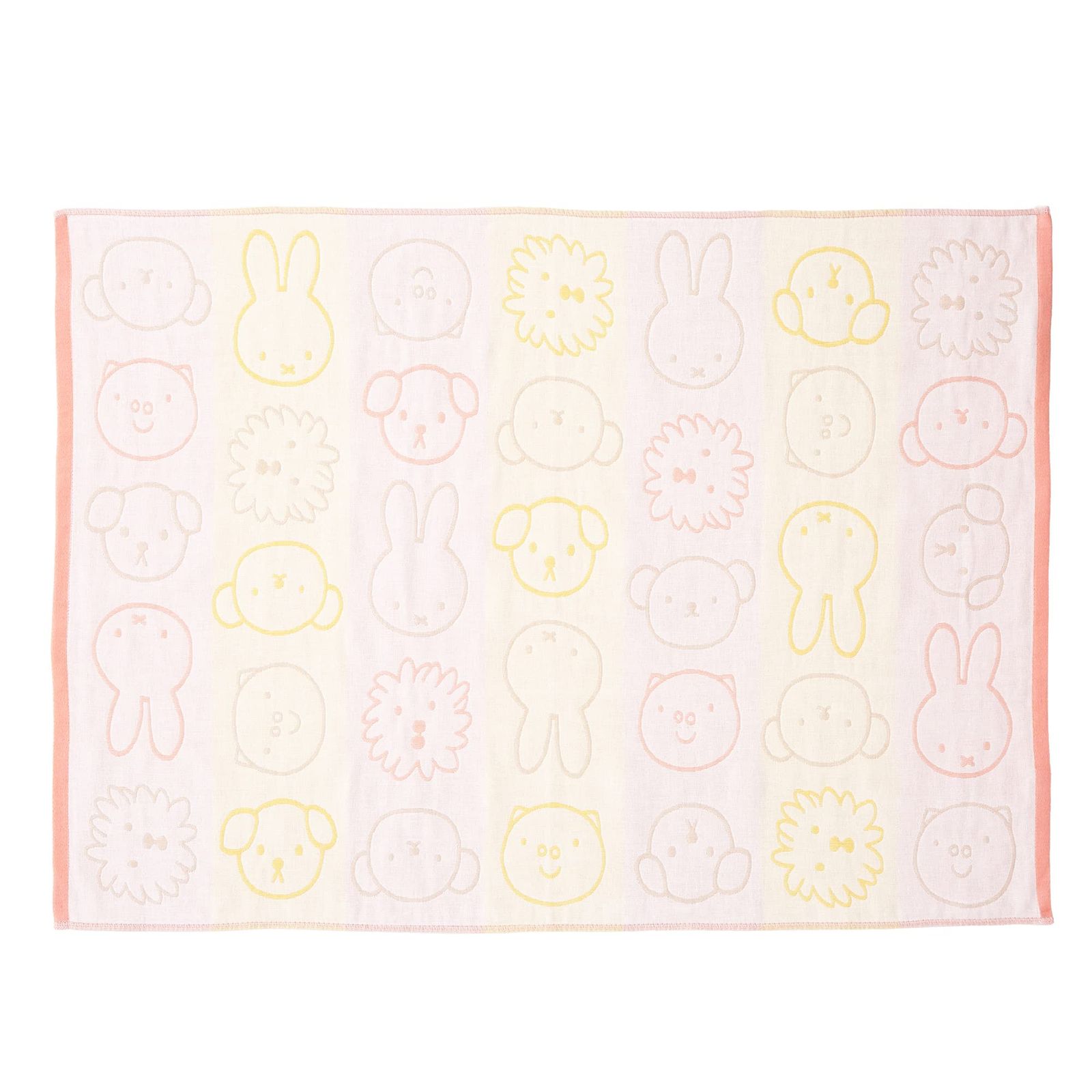 nishikawa 【 西川 】 ミッフィー ひざ掛け 70X100cm ガーゼ 綿100