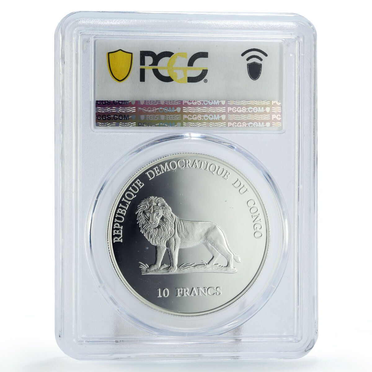 コンゴ 10フラン 保全 ハチドリ サンバード バード PR69 PCGS 銀貨