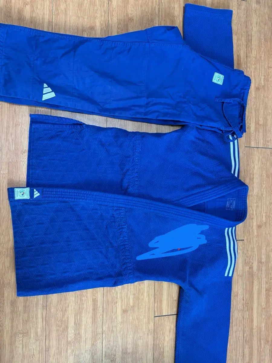アディダス 柔道着 デニム色 165