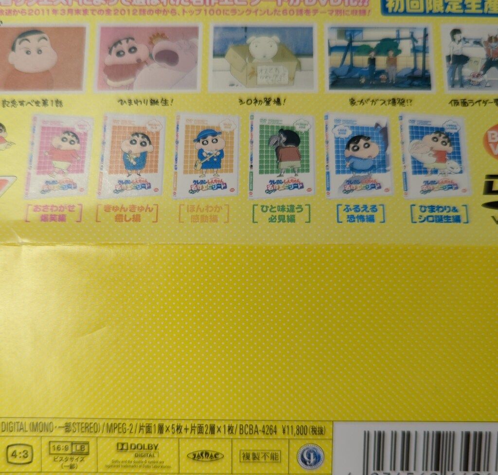 TVアニメ20周年記念クレヨンしんちゃんみんなで選ぶ名作エピソードBOX