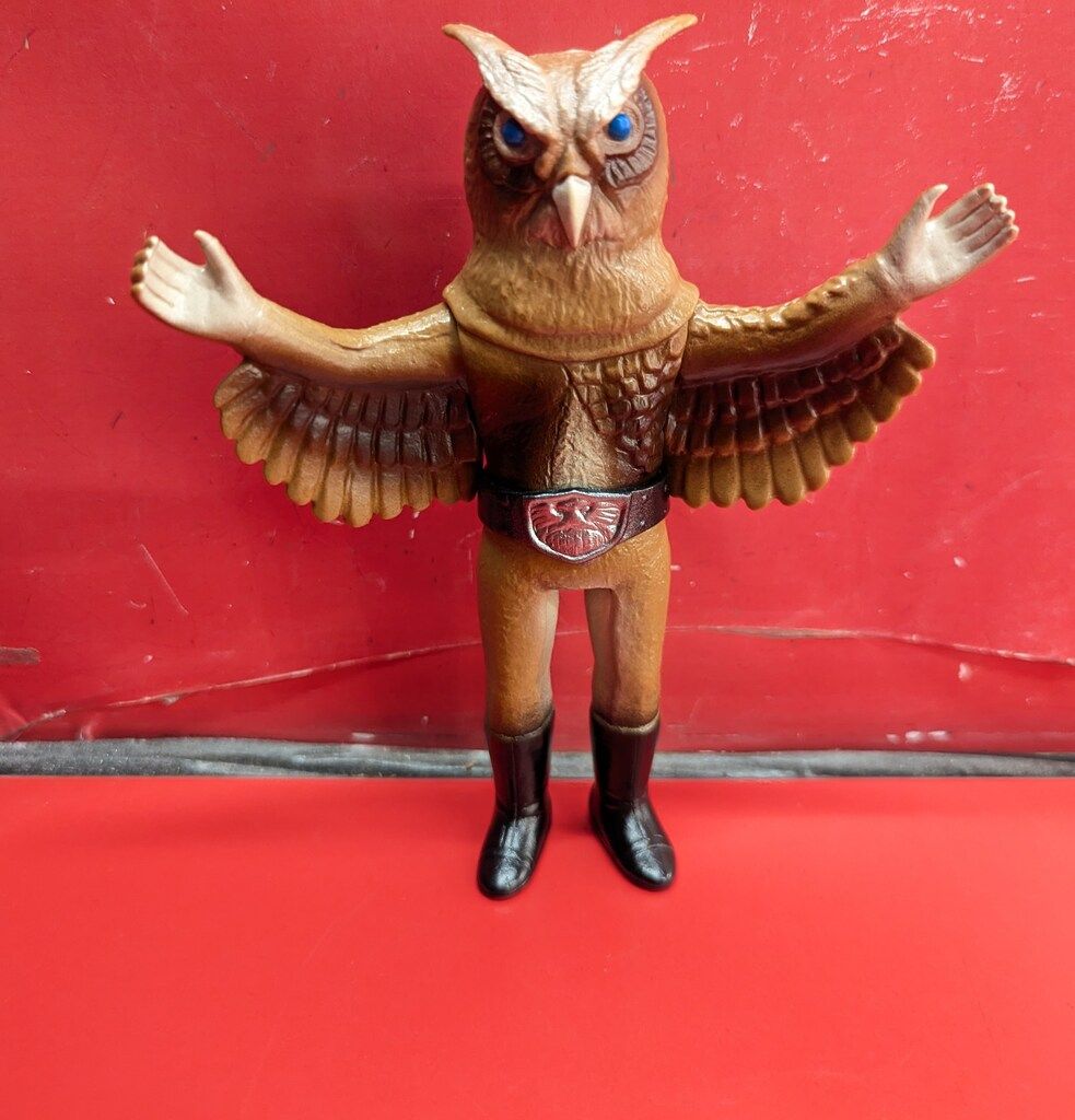 東映レトロソフビコレクション　フクロウ男 メディコム・トイ ミドルサイズ/東映レトロソフビコレクション 仮面