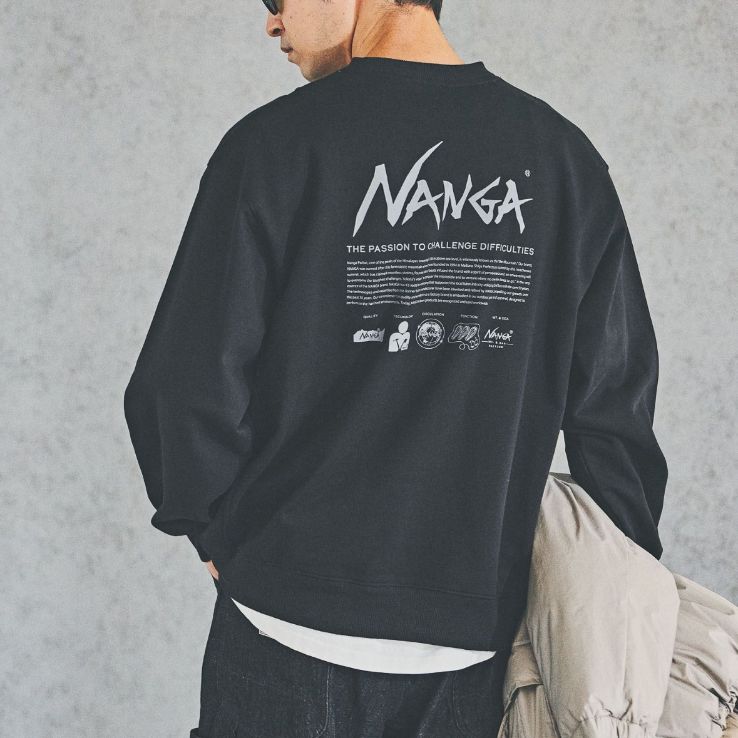 NANGA Mt.&Sea(ナンガ)別注今期完売 新品定価以下販売バックプリント 
