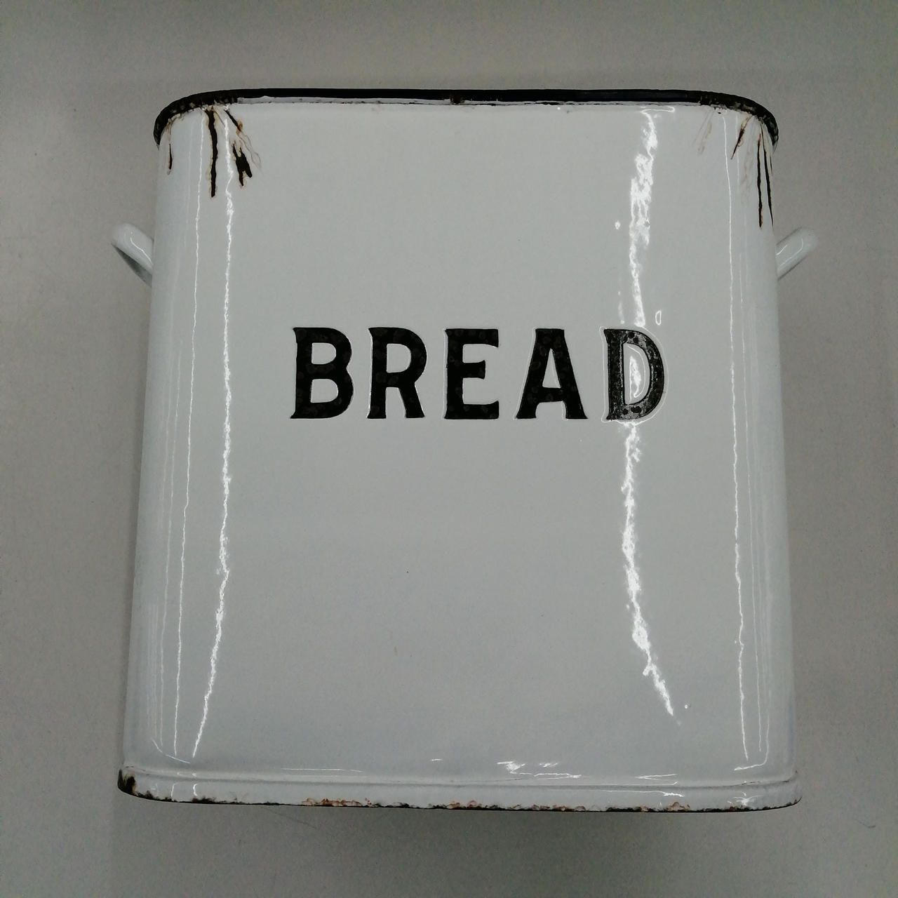 BREAD缶 フタなし ほうろう アンティーク Bread Tin No Lid Enamel Antique