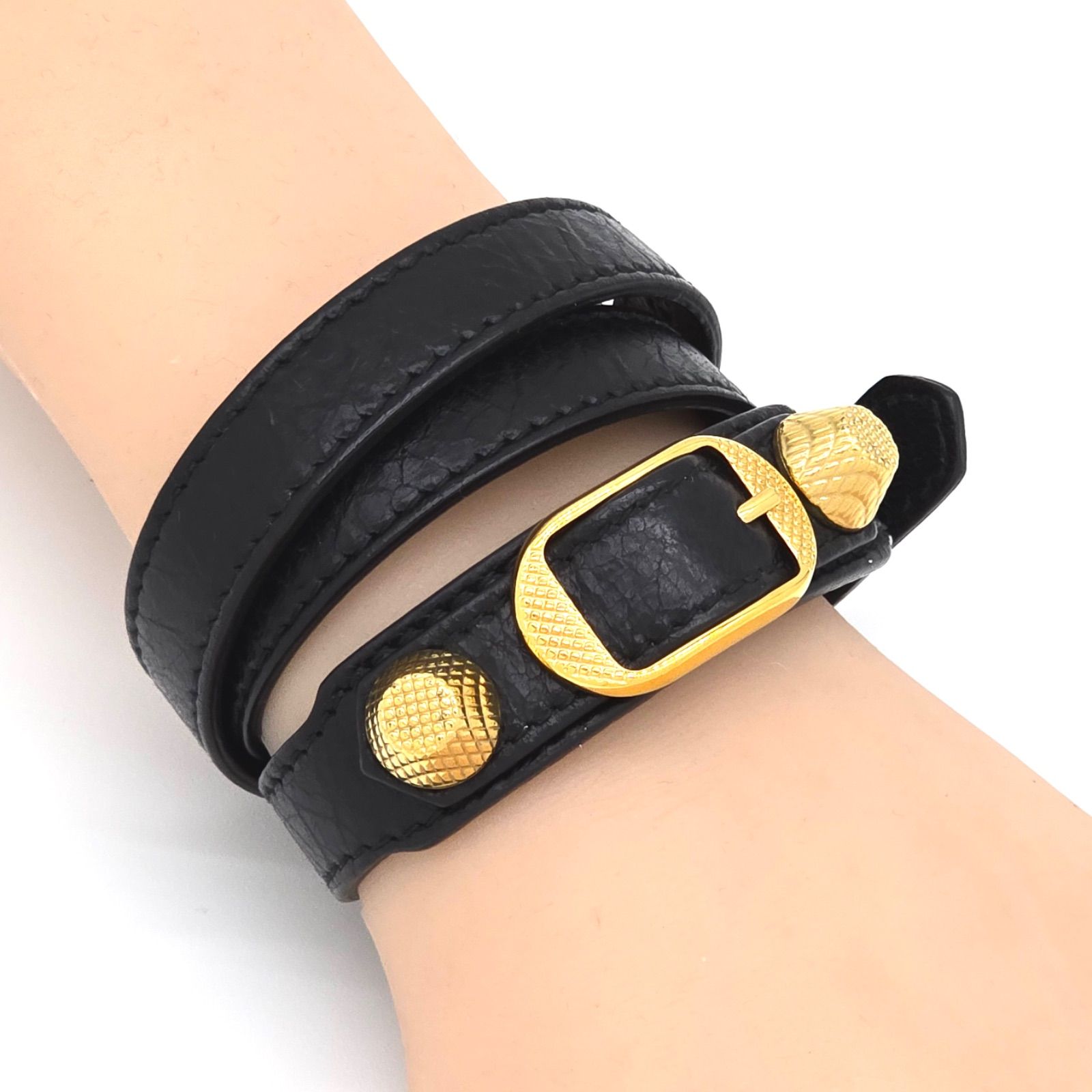 BALENCIAGA バレンシアガ 236345 ジャイアント レザー 3連