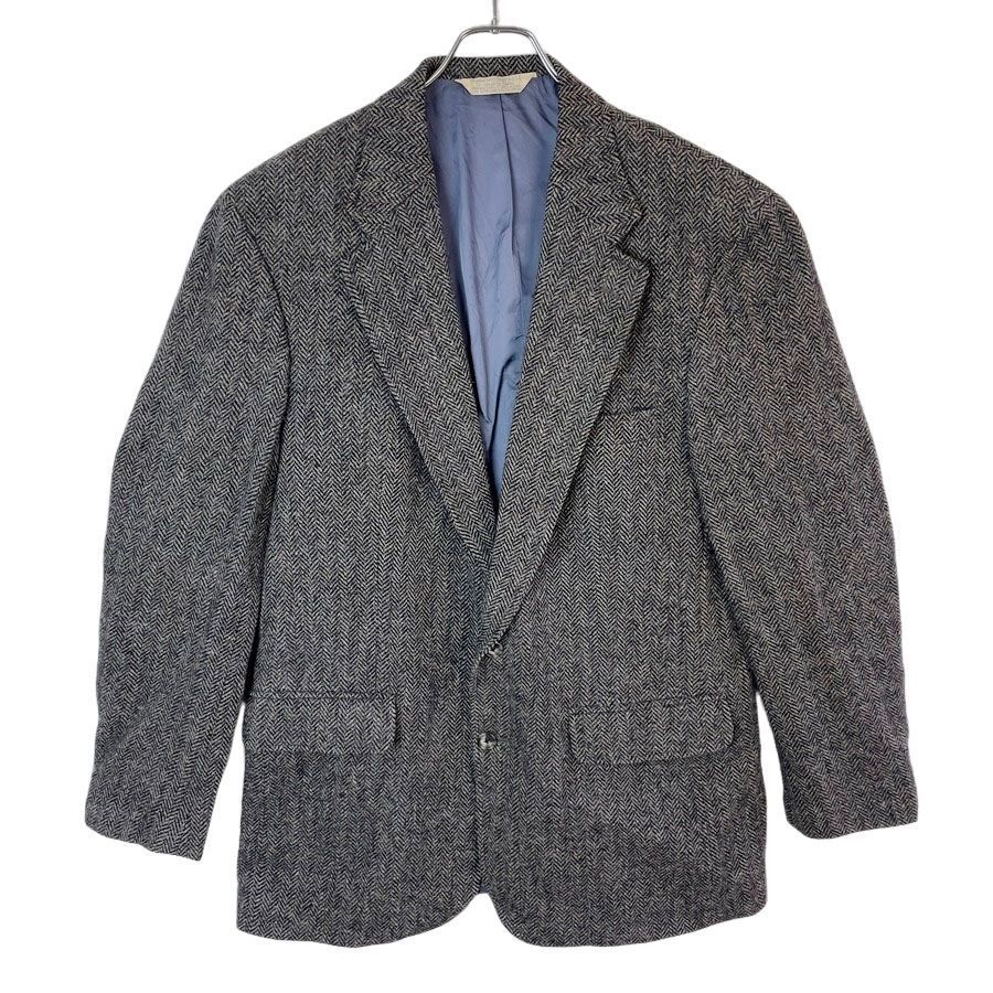 80s90sUSA製Harris Tweedハリスツイードジャケットウールテーラード
