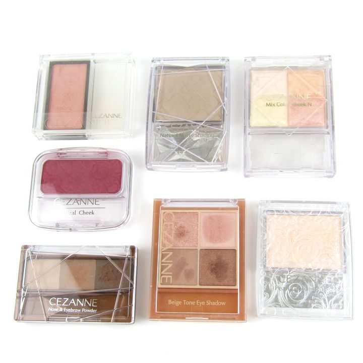 セザンヌ アイシャドウ チーク ハイライト アイブロウなど 7点セット