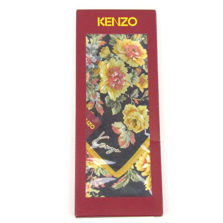 新品　kenzo ケンゾー　ハンカチ大量まとめ ケンゾー ハンカチ 9点セット 未使用 花柄 ブランド まとめて 大量