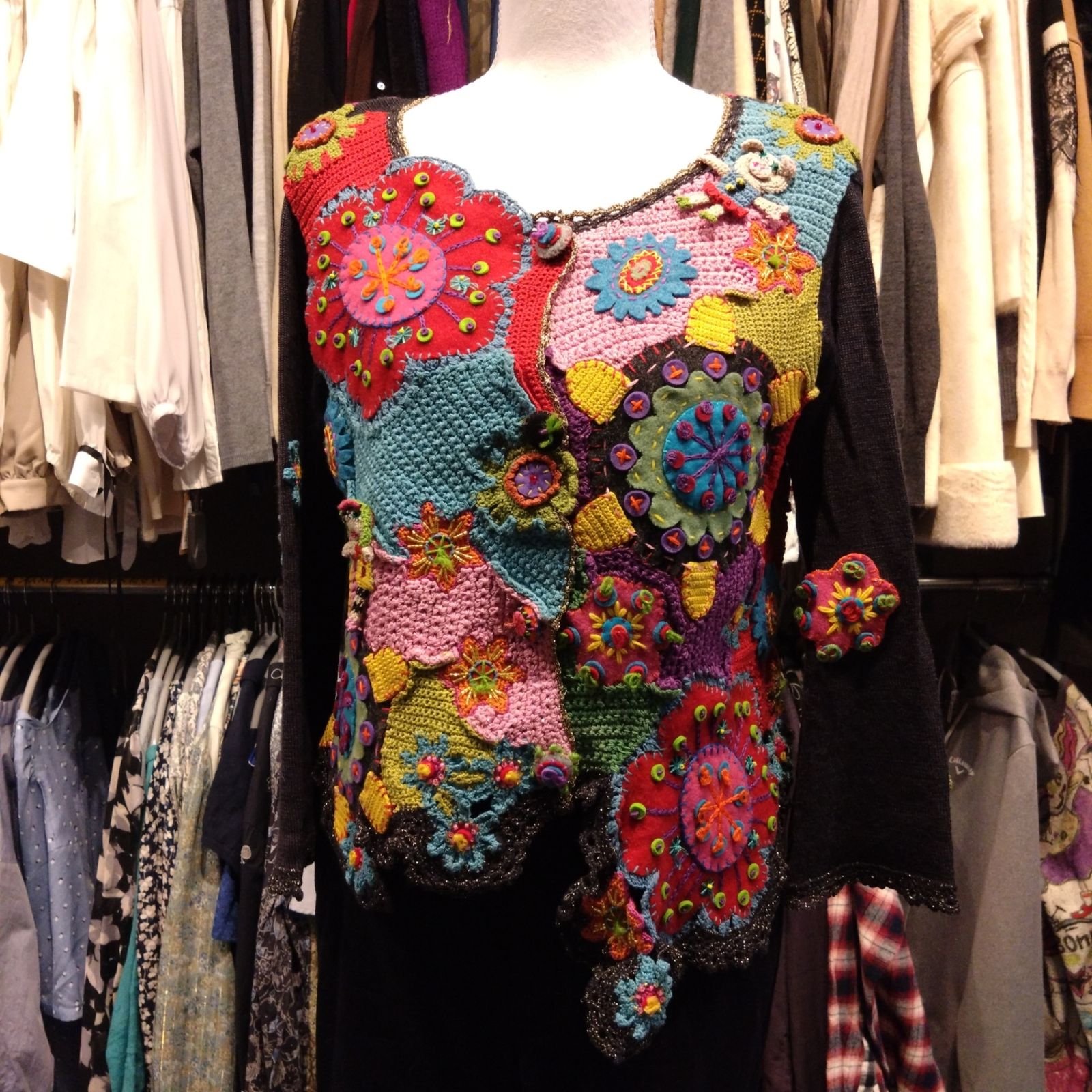 r*a様 【美品】OLLEBOREBLA アルベロベロ シャツコート お花ポケッ ナ