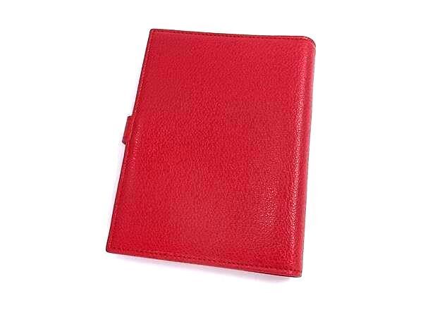  BVLGARI ブルガリ 手帳カバー ブルガリブルガリ レッド レザー レディース 6穴式 シルバー金具 超 デスクアクセサリー チェア 手帳カバー 手帳 日記 家計簿