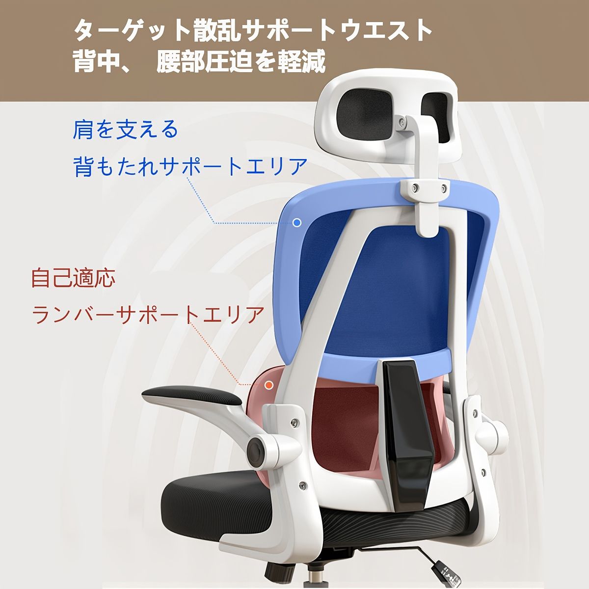 360度回転 デスクチェア