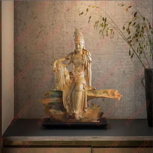 極上品☆自在観音菩薩禅意仏像置物 職人手作り - メルカリ