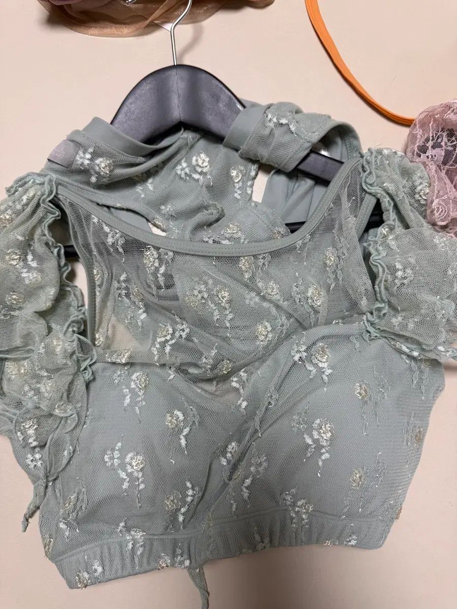 ソールブラン ポールダンス ウェア ローズロココ ミント s