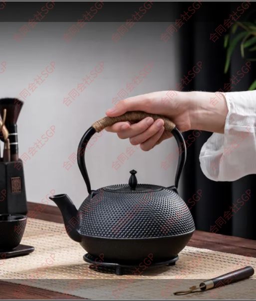 いつかは欲しい 憧れの鉄瓶 手作り やかん 観月 アラレ 南部鉄瓶式 南部鉄器式 茶道具 IH対応