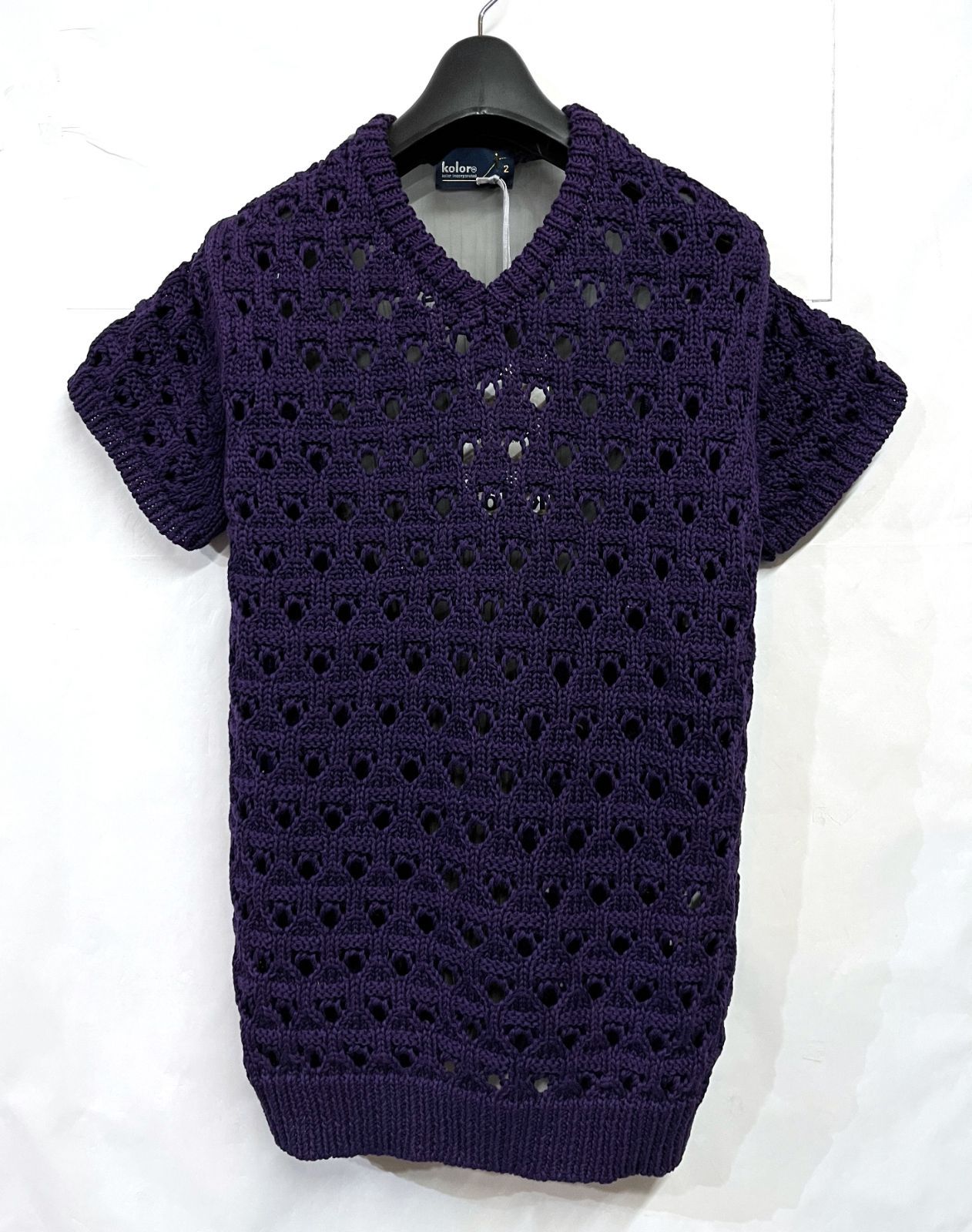 Kolor｜カラー 切替 半袖ニット