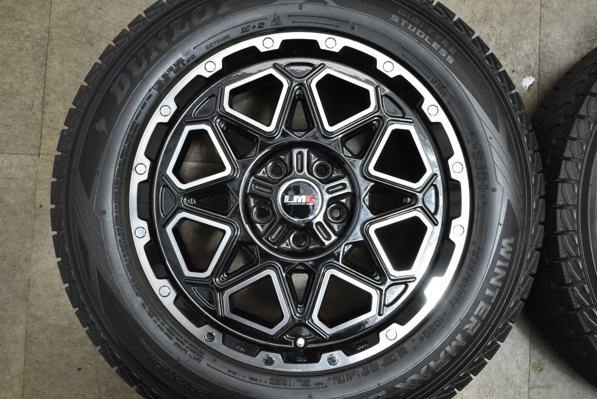  バリ溝 スタッドレス LMG モンタグナ 17 in 7 5 J 42 PCD 114 3 ダンロップ ウィンターマックス SJ 8 225 65 R ハリアー エクストレイル 17インチ サマータイヤ ノーマルタイヤ