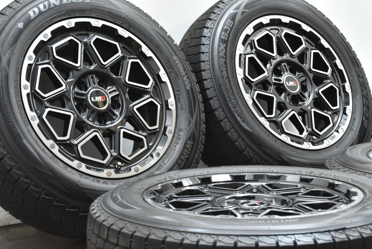 バリ溝 スタッドレス LMG モンタグナ 17 in 7 5 J 42 PCD 114 3 ダンロップ ウィンターマックス SJ 8 225 65 R ハリアー エクストレイル