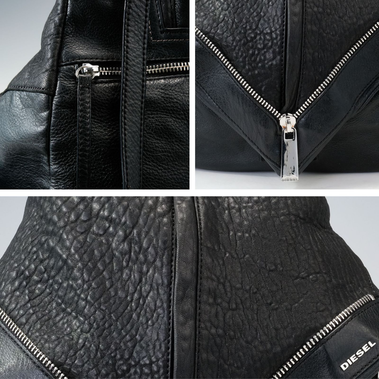 極美品】DIESEL ディーゼル Le Zipper Le Mhonic オールレザー