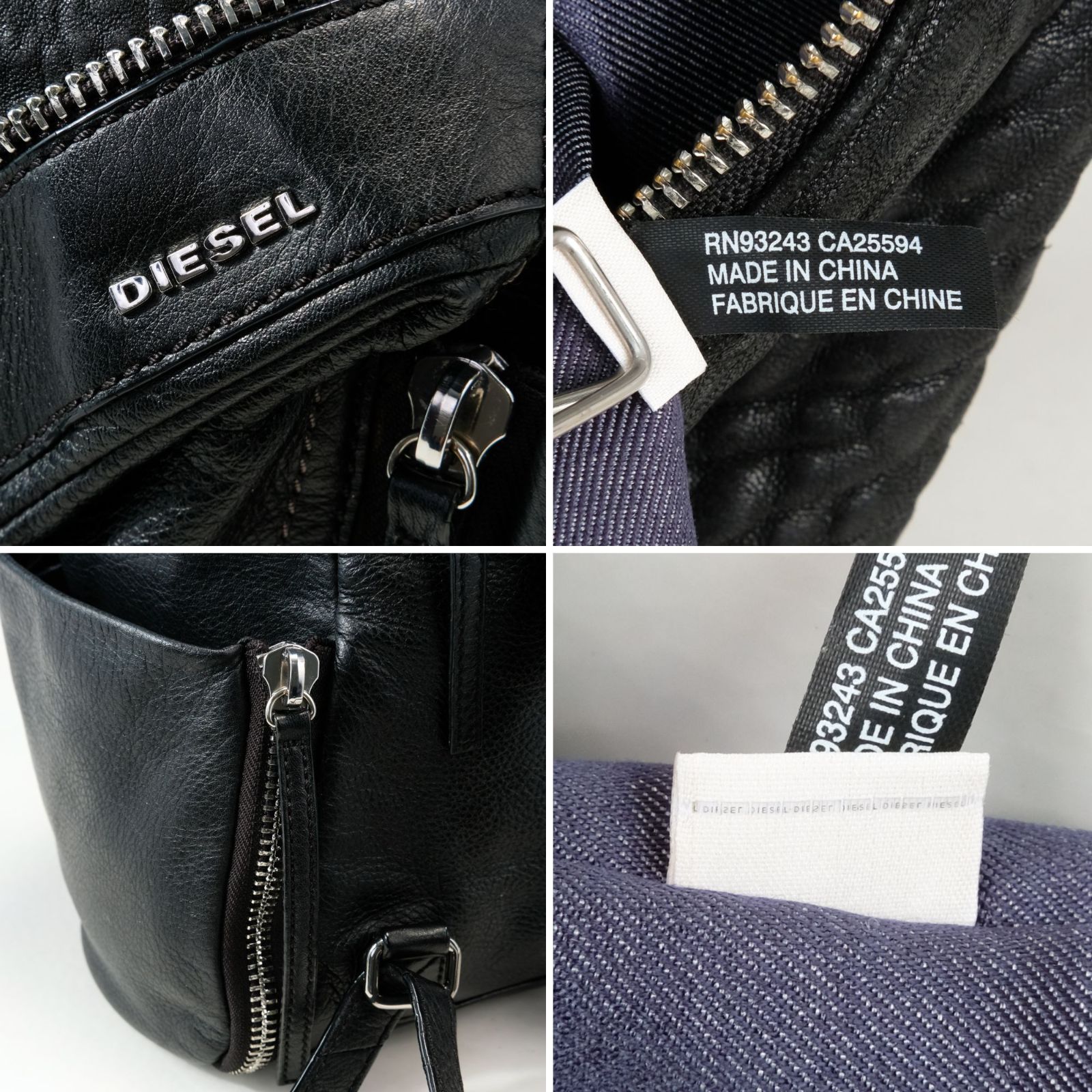 極美品】DIESEL ディーゼル Le Zipper Le Mhonic オールレザー