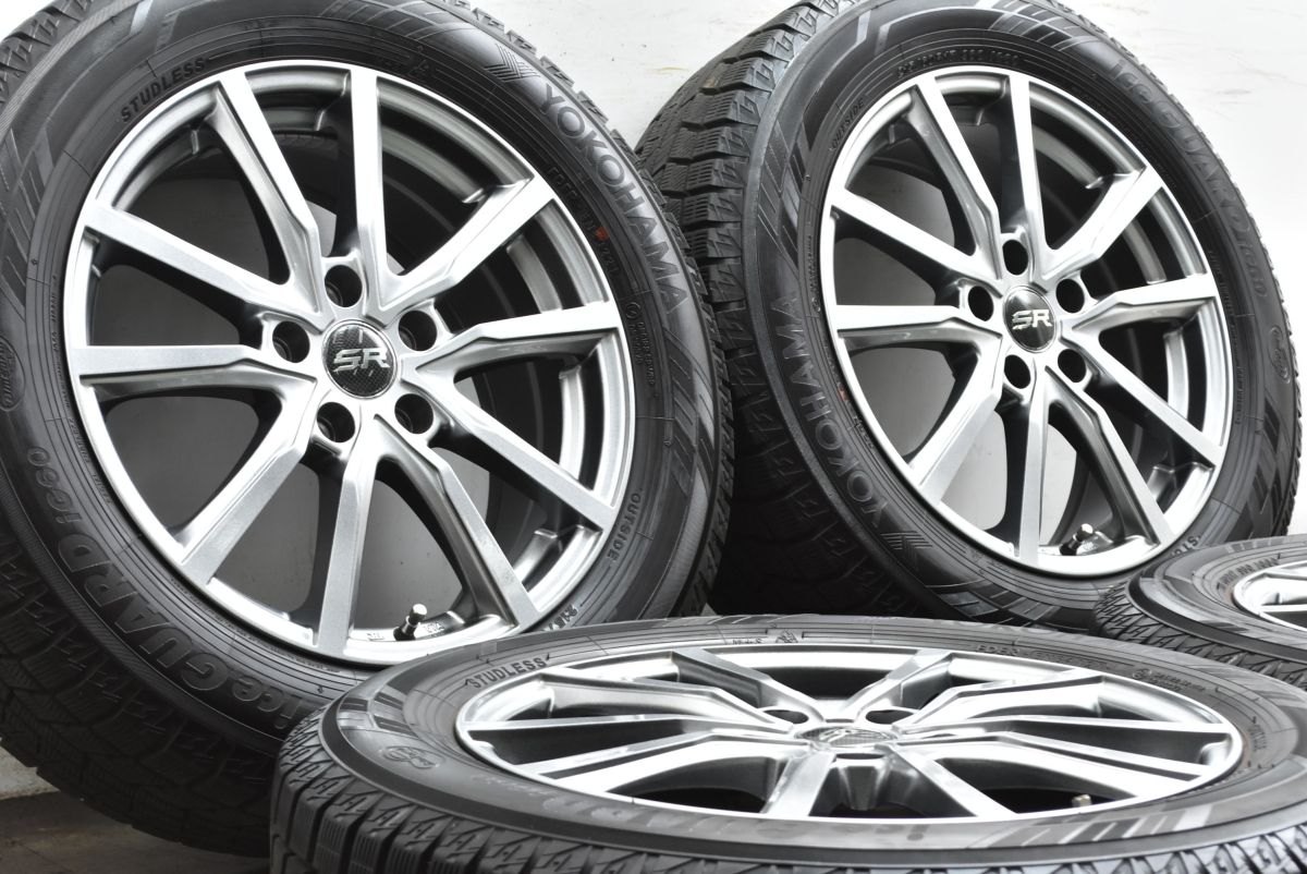 バリ溝品 SR 17 in 7 J 48 PCD 114 3 ヨコハマ アイスガード IG 60 215 R カローラクロス CX 30 MX オデッセイ ヴェゼル