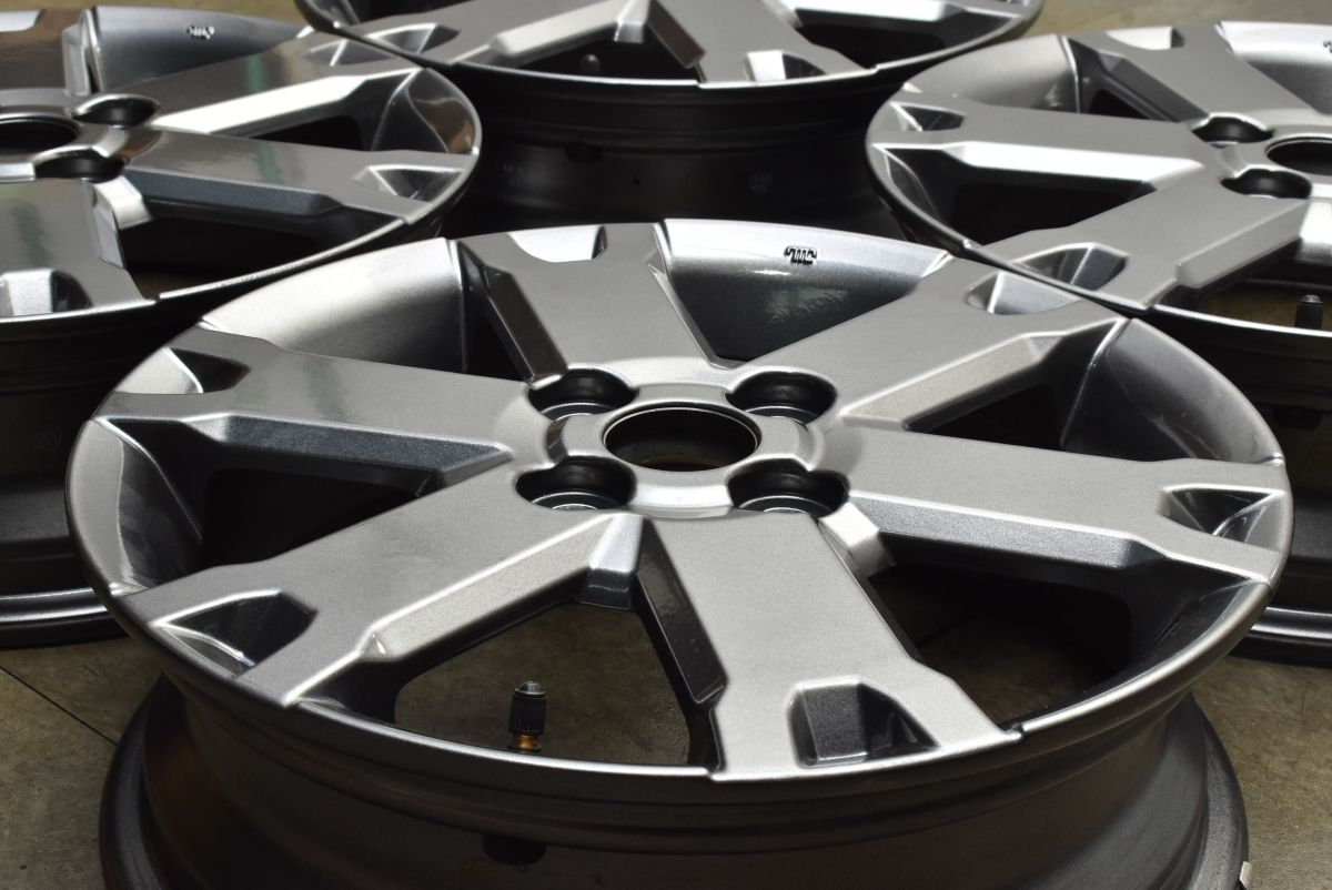 新車外し品 ダイハツ タフト 15 in 4 5 J 45 PCD 100 4本セット タント ムーヴ ウェイク キャスト アクティバ スタッドレス用