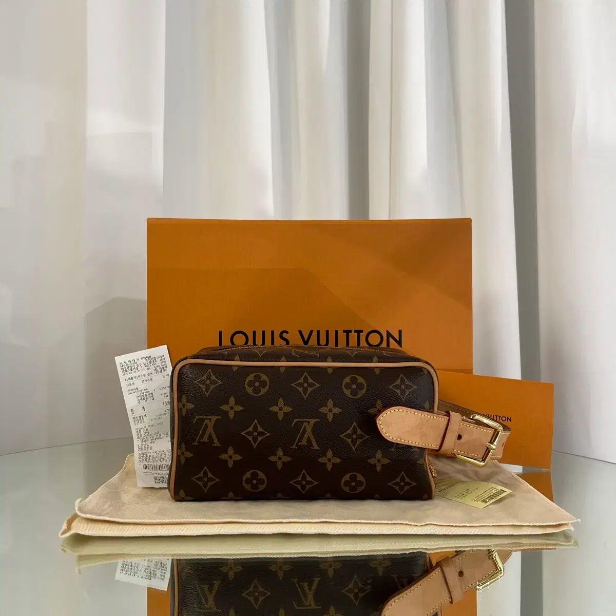 25 FW ルイヴィトン モノグラム ラッカー ドップキット ポーチ