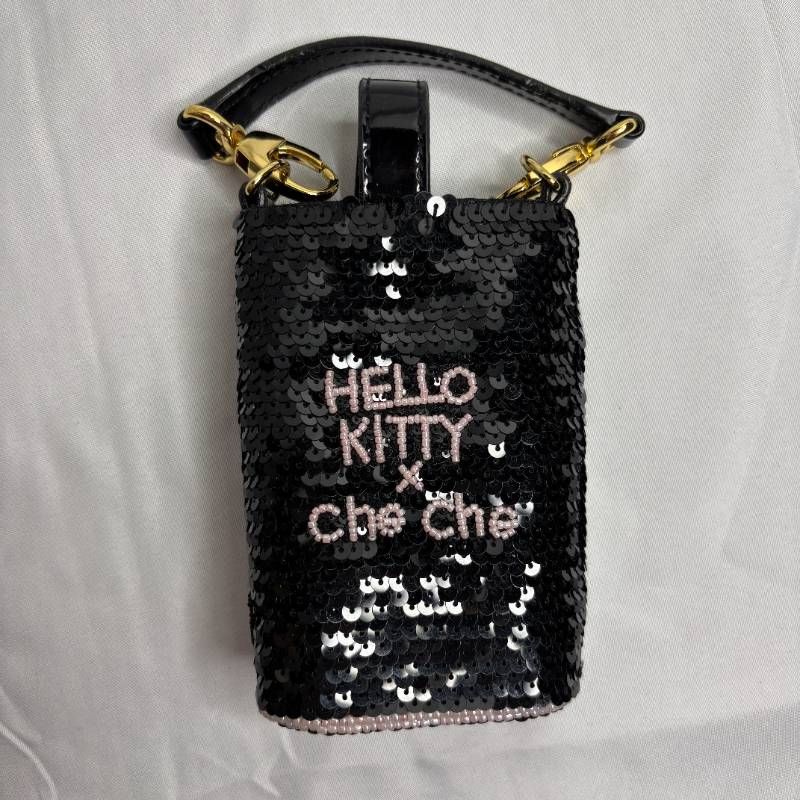 レア‼️ハローキティ スパンコールビーズバッグ キラキラ ハローキティ Che Che New York コラボ スパンコール スマホポーチ