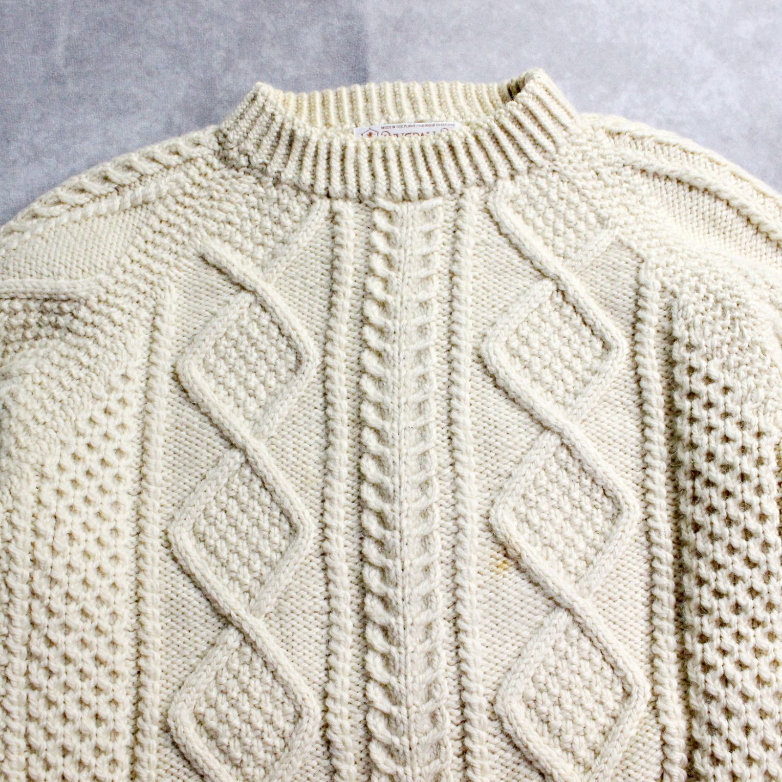 INVERALLAN】インバーアラン スコットランド製 肉厚 茶タグ ハンド