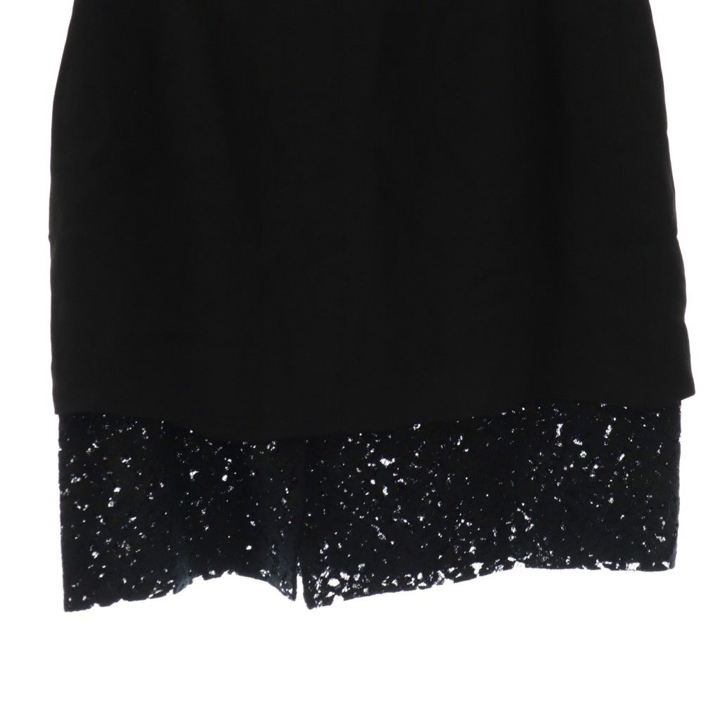 ヌメロヴェントゥーノ N°21 タイトスカート ミニ レース 38 黒