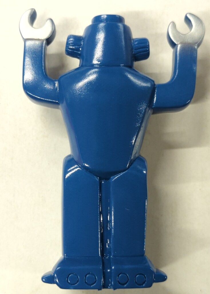 人間ロボット&バンカー星人&ジメラ マルパペ マルモン マルサン 未使用 マルサン マルモン マルパペ 人間ロボット 紺色成型/銀/黄色 - メルカリ