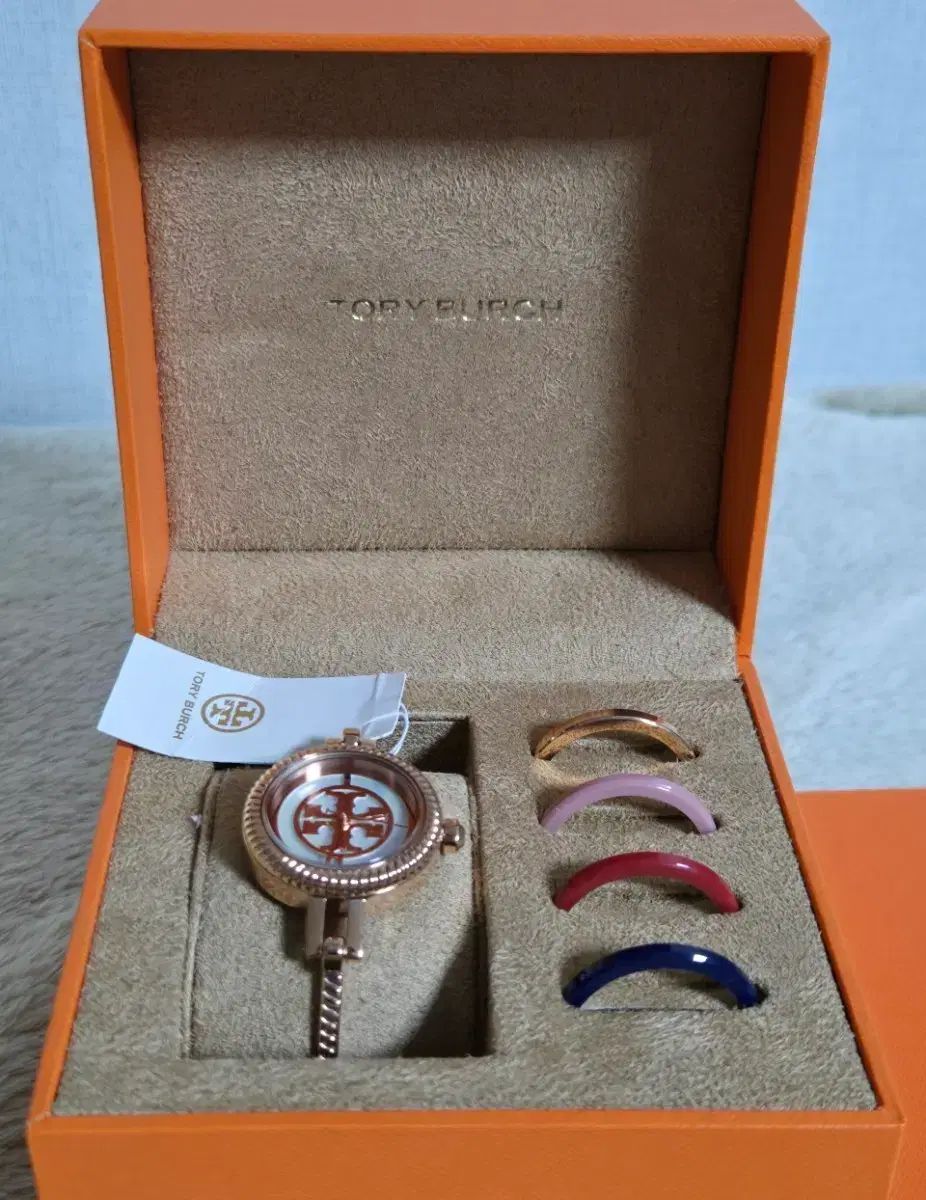 トリーバーチ 時計 リング セット ローズゴールド