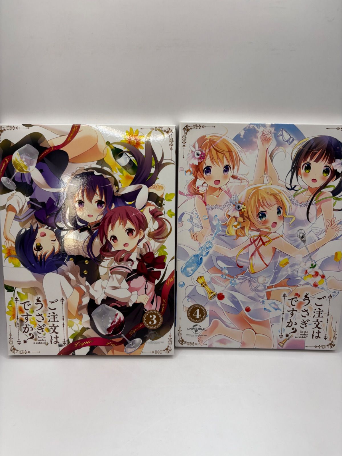 中古】ご注文はうさぎですか？初回限定版 Blu-ray BOX 3巻・4巻 OP＆ED