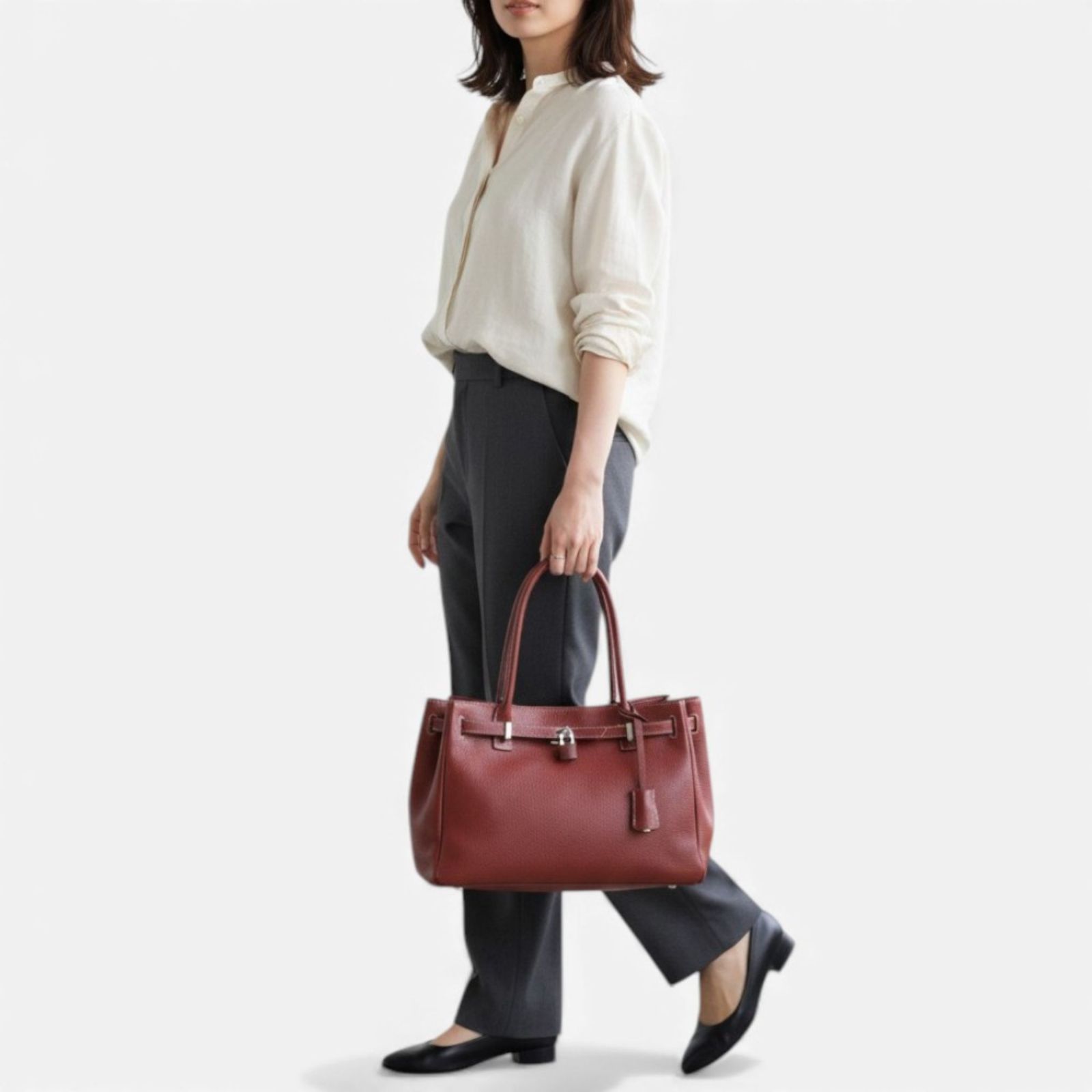 美品】傳濱野 ハマノHAMANO ミーティア トートバッグ ボートバッグ