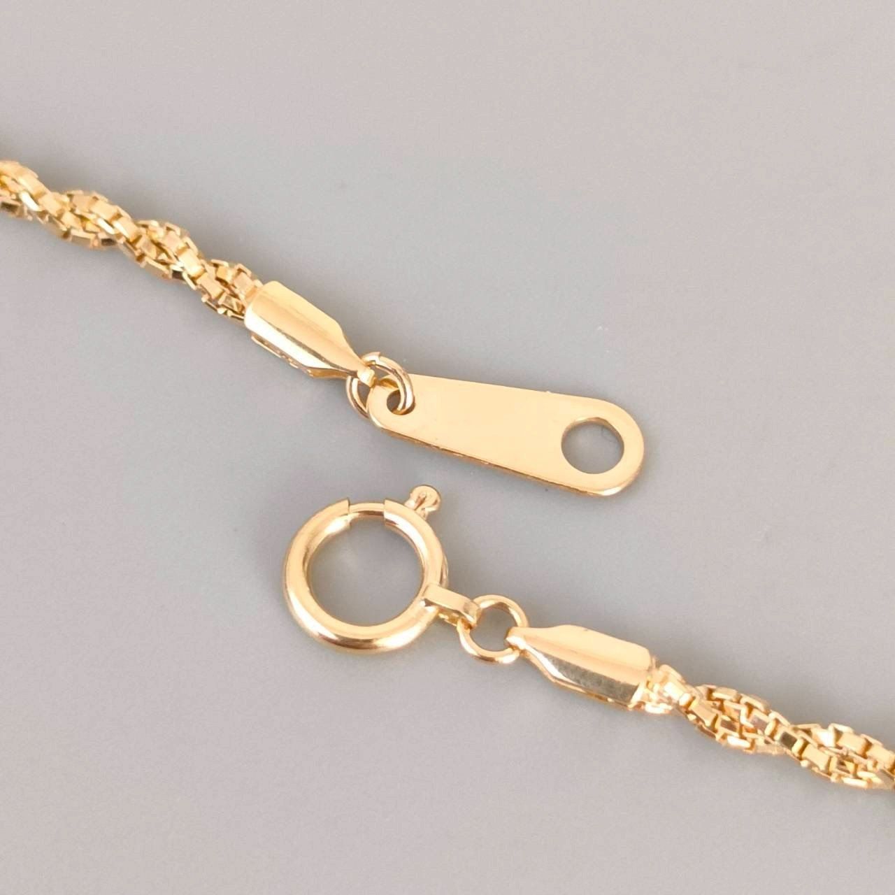 18金 K18 男女兼用 ジュエリーマキ 2連ヴェネチアンネックレス 3.5g