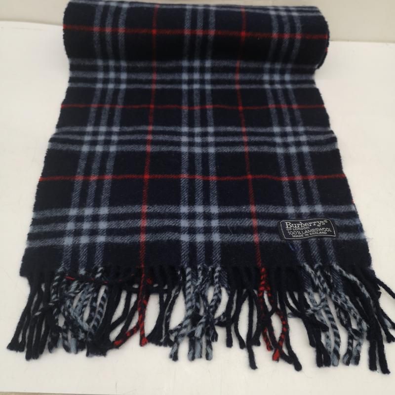 バーバリー ノバチェック ウール マフラー イングランド製 レディース