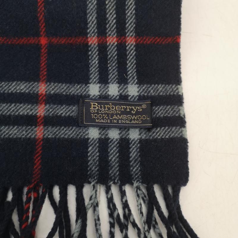 バーバリー ノバチェック ウール マフラー イングランド製 レディース