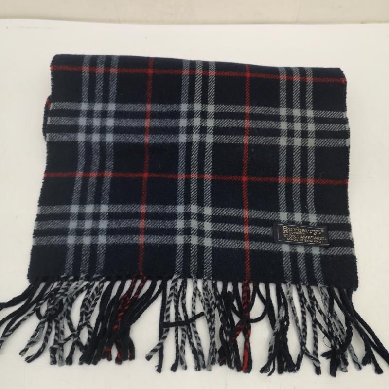 バーバリー ノバチェック ウール マフラー イングランド製 レディース