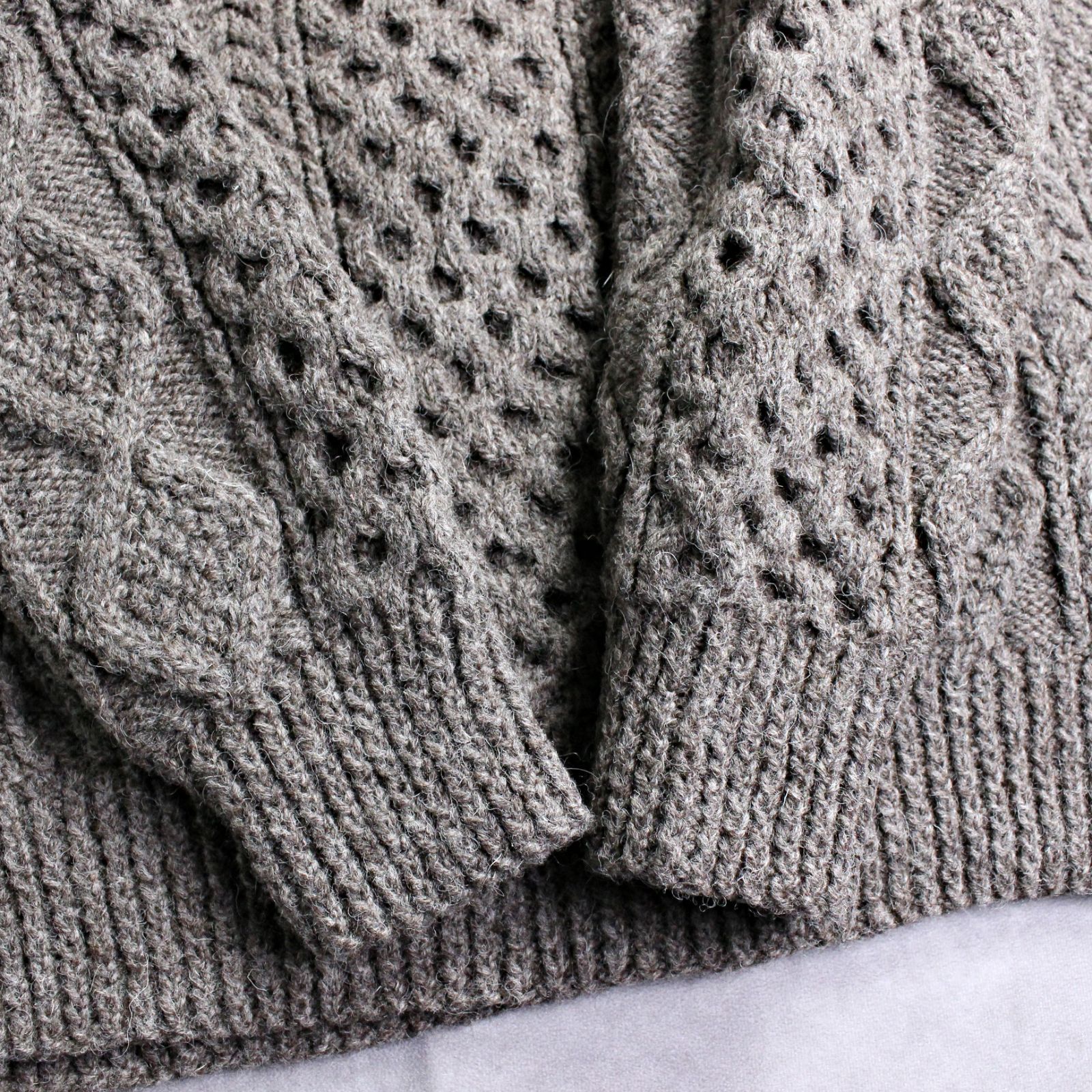 JOHN MOLLOY】アイルランド製 ジョンモロイ 肉厚ケーブル編み アラン