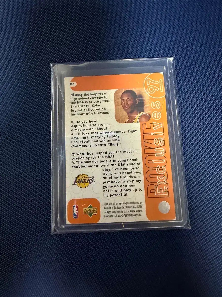 スポーツカード バスケット UPPERDECK KOBE BRYANT