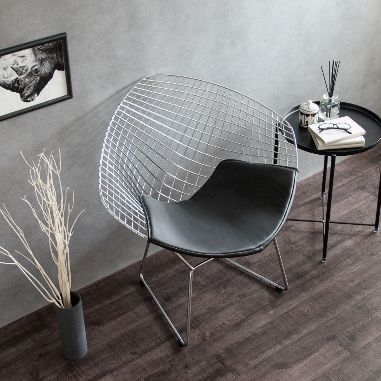 ♪ミッドセンチュリー ダイヤモンドチェア パーソナルチェア デザイン