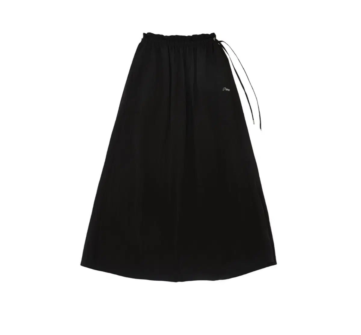 피브비 ナイロン ロング スカート ブラック