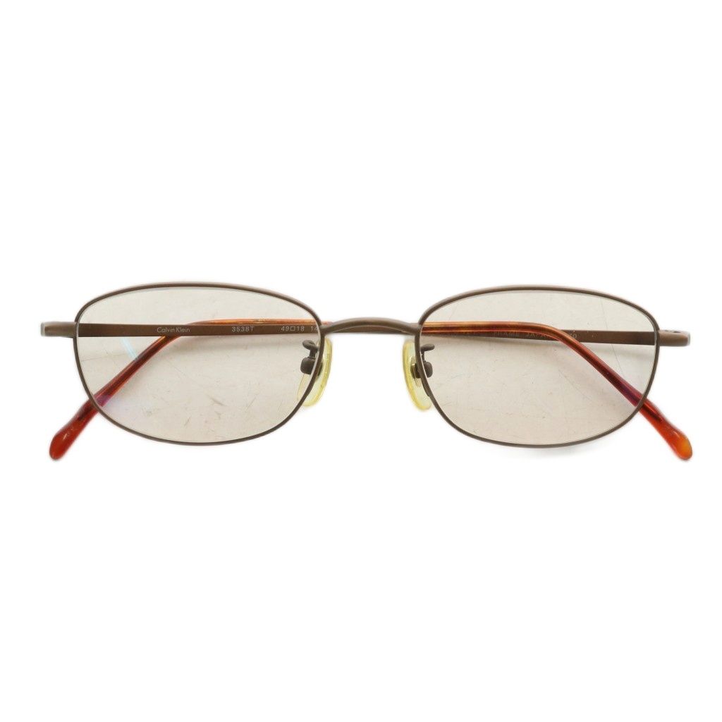 カルバンクライン CALVIN KLEIN 眼鏡 メガネ 度あり チタンフレーム