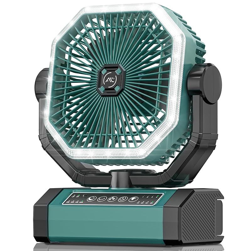 キャンプ 扇風機 20000mAh大容量 自動首振り 最大60時間連続使用