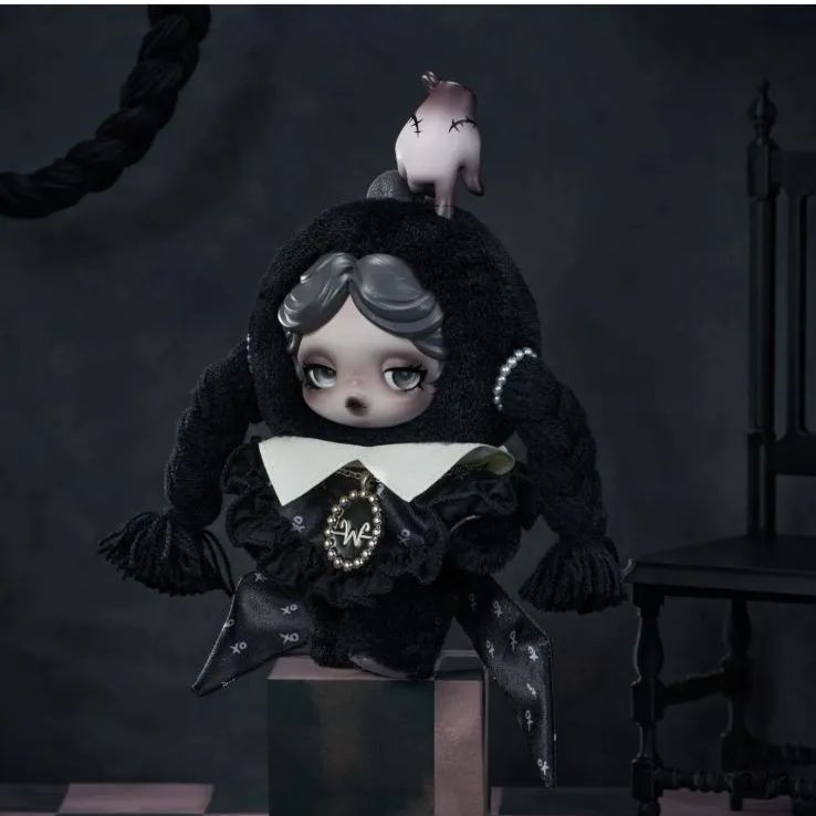 SKULLPANDA × Wednesday ぬいぐるみ アメリカ ニューヨーク スカル