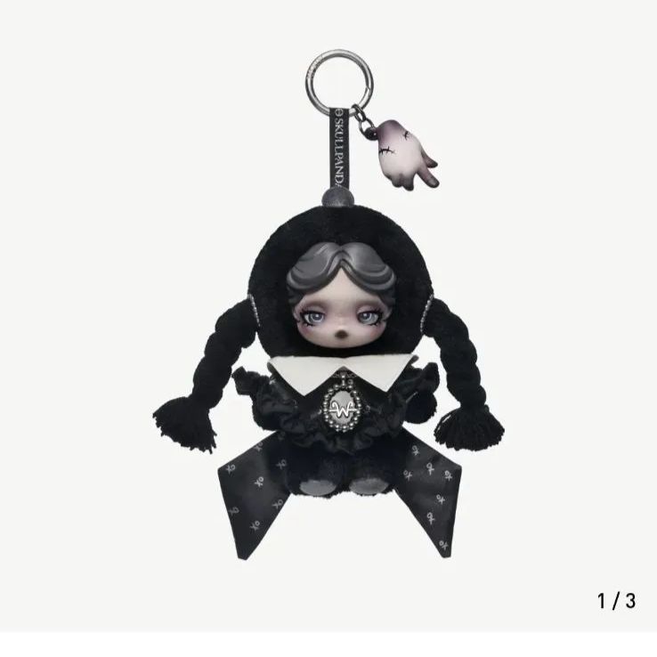 SKULLPANDA x Wednesday ぬいぐるみ ウェンズデー SKULLPANDA × Wednesday ぬいぐるみ アメリカ ニューヨーク スカル