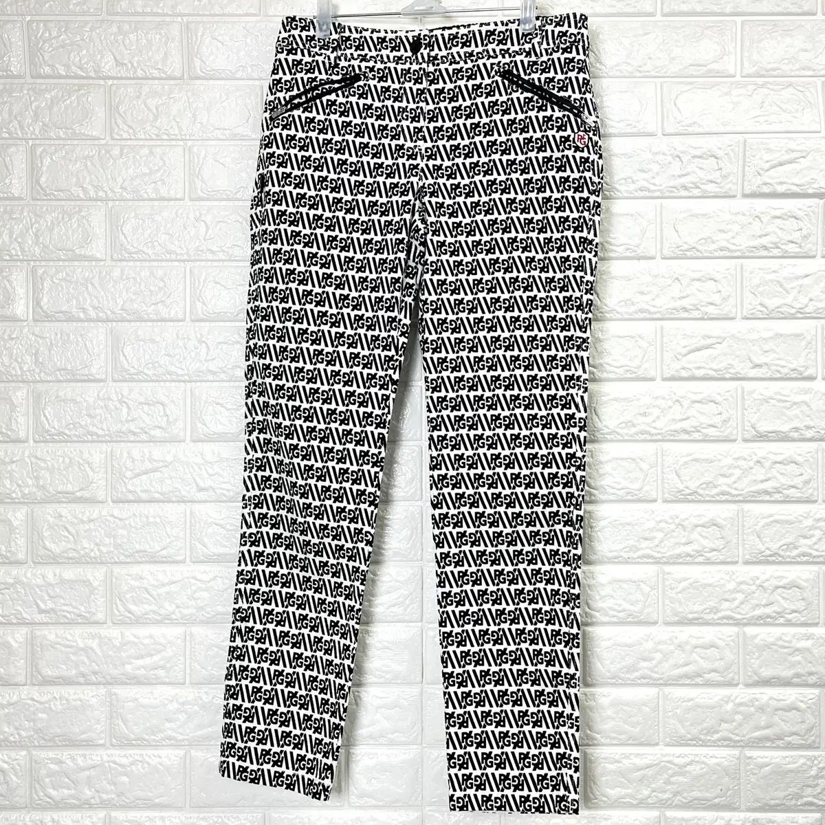 パーリーゲイツゴルフレディースモノグラムパンツMサイズ美品 パーリー