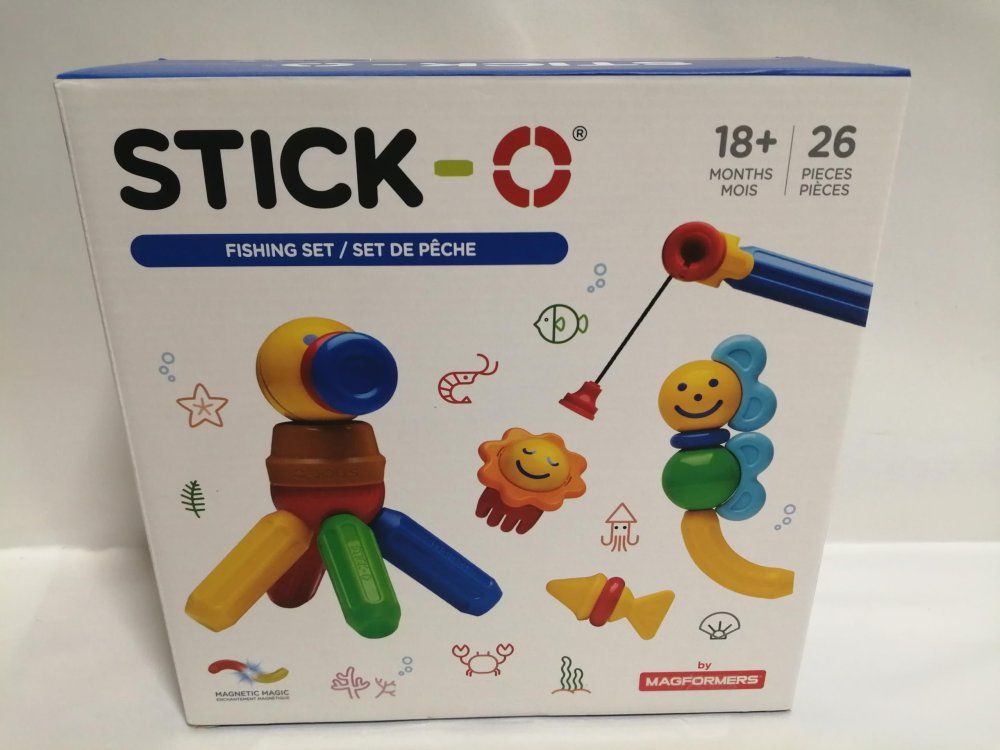 ボーネルンド スティック・オー (STICK-O) フィッシングセット 26ピース 1歳半頃 SO902006 赤、青など