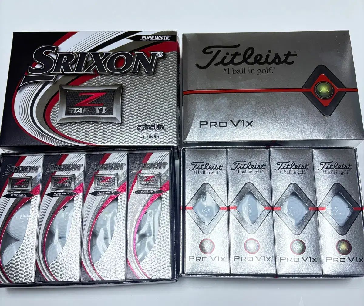 ゴルフボール Titleist PRO V 1 x SRIXON Z STAR XV
